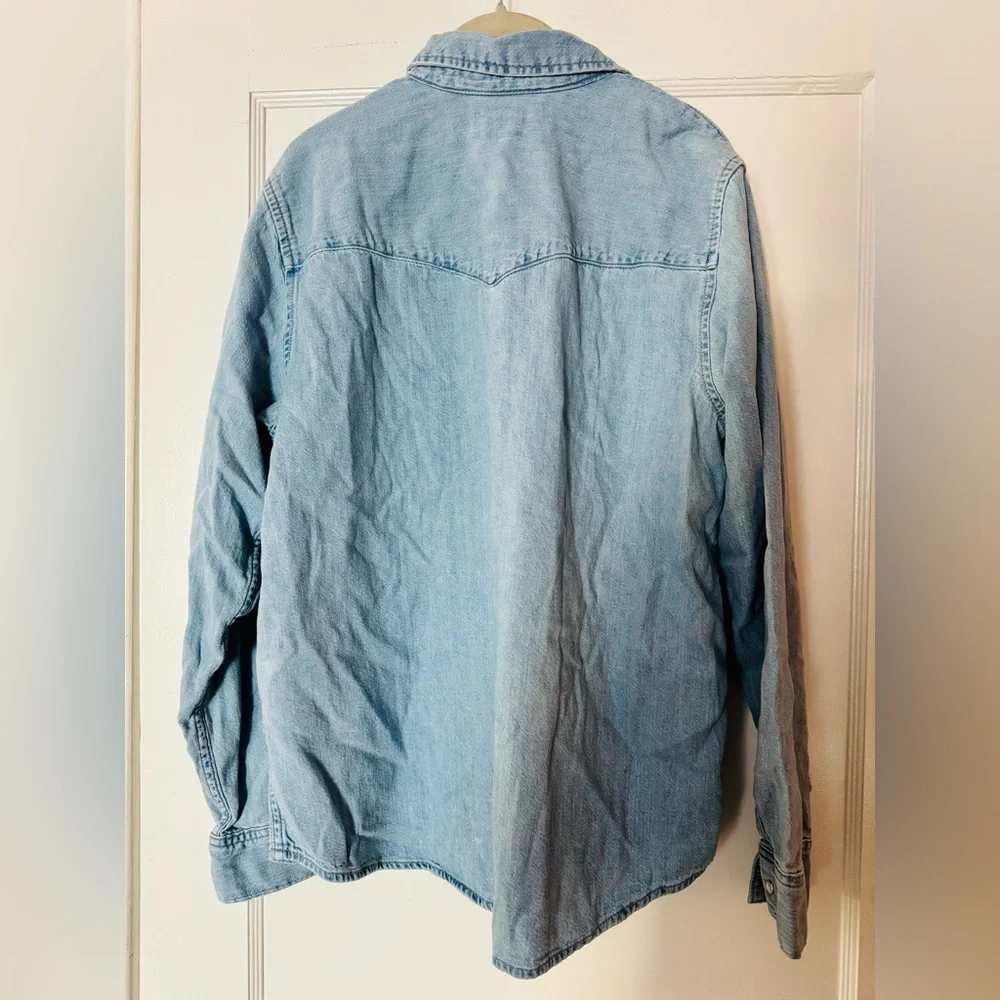 Levi’s Essential Western Denim Shirt - Cool Out - Size XL - Picture 6 of 7